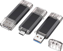 Load image into Gallery viewer, Vansuny 32GB-512GB Type C Flash Drive 2 in 1 OTG USB 3.0 + USB C Memory Stick with Keychain - Vansuny