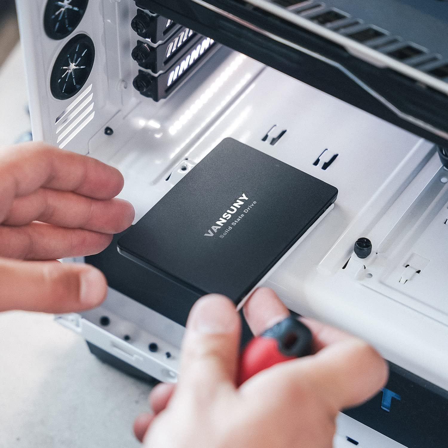 Vansuny 128GB/256GB/512GB/1TB/2TB SATA III SSD Internal Solid State Drive 2.5” 3D NAND Flash up to 500MB/s for PC Laptop - Vansuny