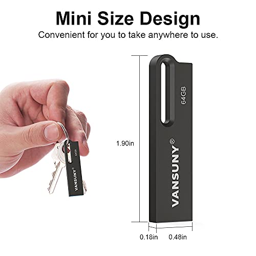 Vansuny Metal Waterproof USB Drive USB 3.0 Ultra High Speed Memory Stick - Vansuny