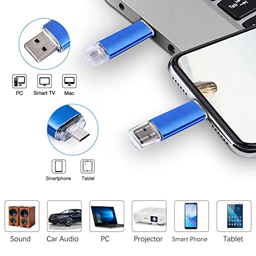 Vansuny Dual OTG Flash Drive Compatible with Android Smartphone Tablet Micro-USB Memory Stick - Vansuny