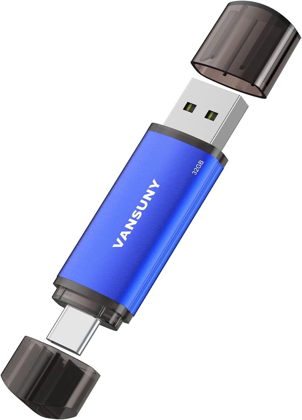 Vansuny USB Type-C Flash Drive 2-in-1 Dual USB A + Tape C OTG Flash Drive for Android Smartphone Tablet Computer Laptop - Vansuny