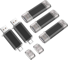 Load image into Gallery viewer, Vansuny 32GB-512GB Type C Flash Drive 2 in 1 OTG USB 3.0 + USB C Memory Stick with Keychain - Vansuny
