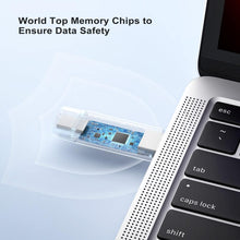 Load image into Gallery viewer, Vansuny 128GB Type C Flash Drive 2 in 1 OTG USB 3.0 + Tape C Memory Stick with Keychain Dual Thumb Photo Stick - Vansuny
