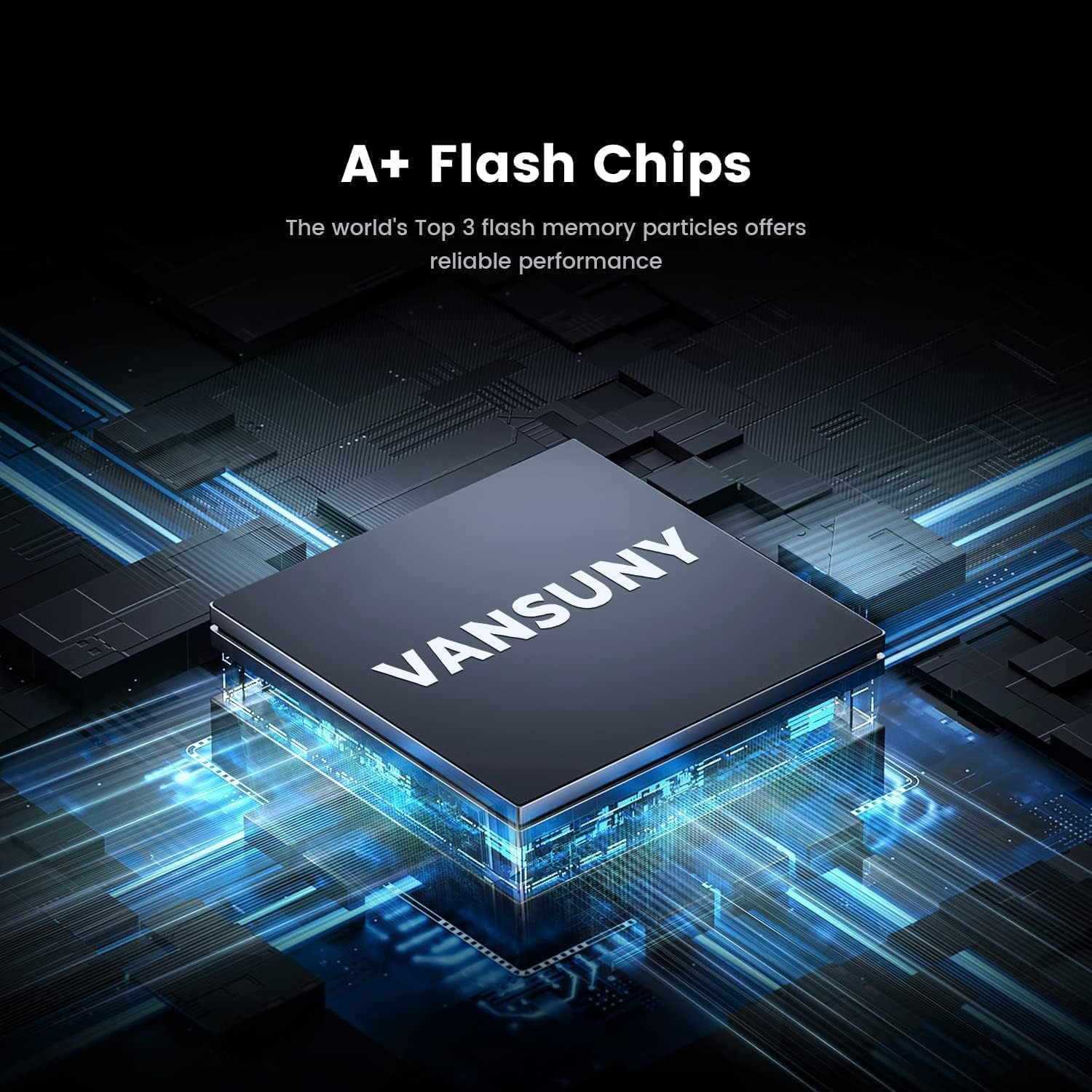 Vansuny 1TB/2TB Portable External SSD, USB 3.1 Gen2 Up to 500MB/s Solid State Drive for PC, Laptop, Phones and More - Vansuny