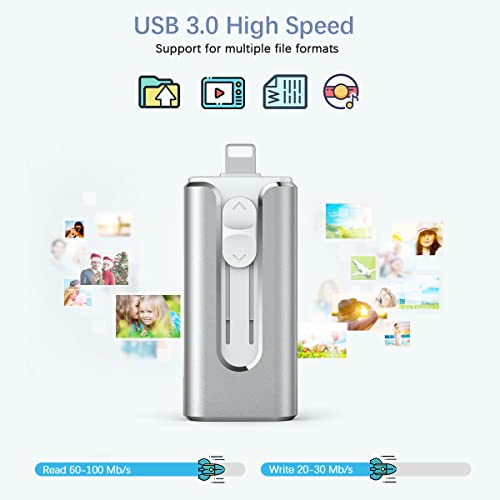 Vansuny 3 in 1 Flash Drive USB 3.0 with Encryption Technologies, 64G - Vansuny