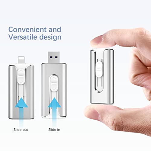 Vansuny 3 in 1 Flash Drive USB 3.0 with Encryption Technologies, 64G - Vansuny