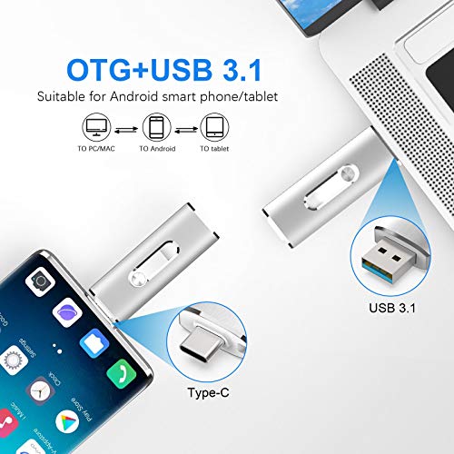 Dual USB 3.1 Type-C OTG Cable