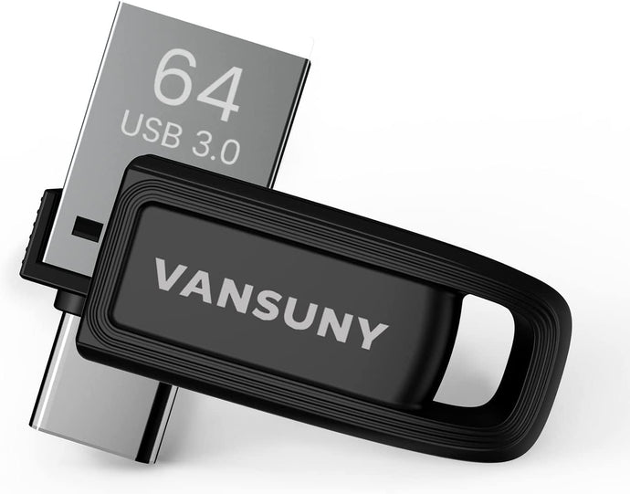 Vansuny 64GB USB C Flash Drive USB 3.0 Dual Flash Drive USB A + USB C Thumb Drive - Vansuny