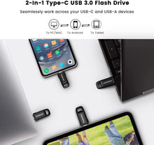Load image into Gallery viewer, Vansuny 64GB USB C Flash Drive USB 3.0 Dual Flash Drive USB A + USB C Thumb Drive - Vansuny
